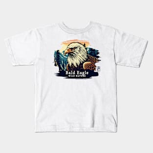 Bald Eagle - WILD NATURE - BALD EAGLE -4 Kids T-Shirt